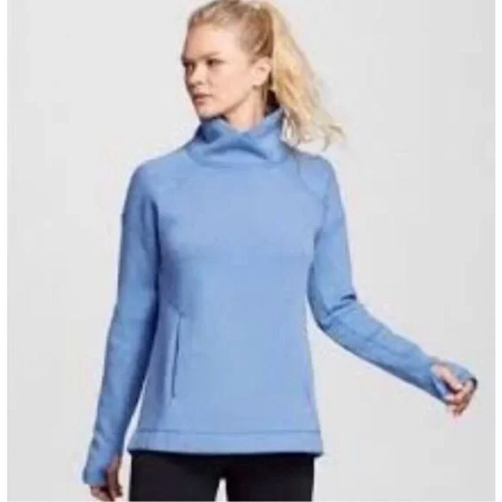 Champion C9 Women's Victory Fleece Pullover with Pockets - Light Blue - L